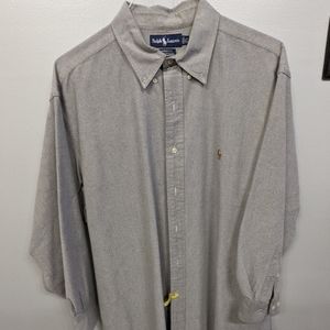 Mens Polo Yarmouth 17.5 32/33 grey EUC